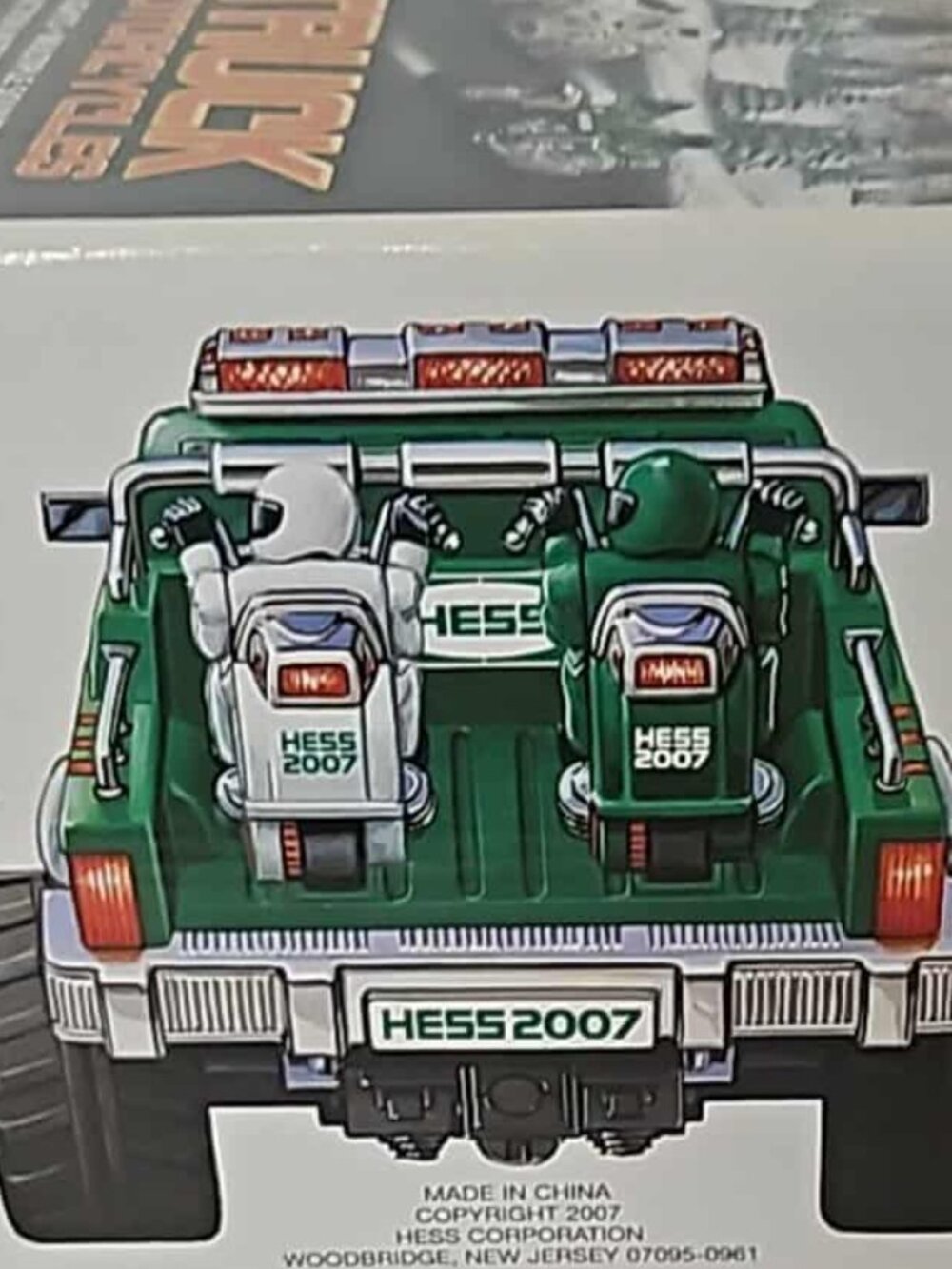 2007 Hess Monster Truck with Motorcycles